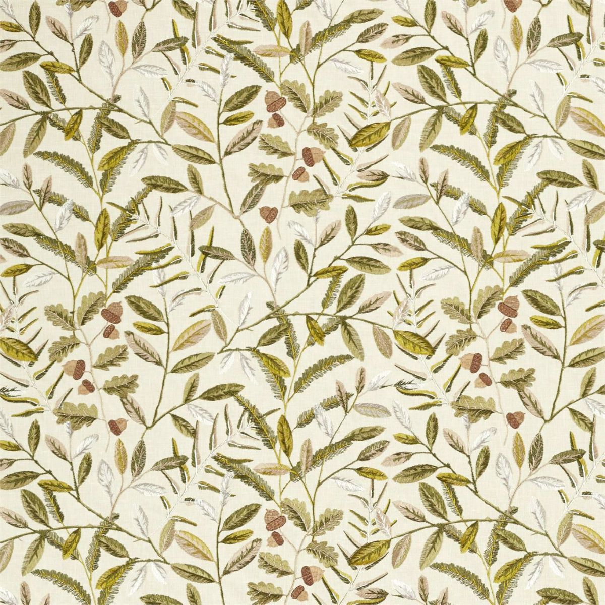 Sanderson &#39;Quercus - Pesto&#39; Fabric