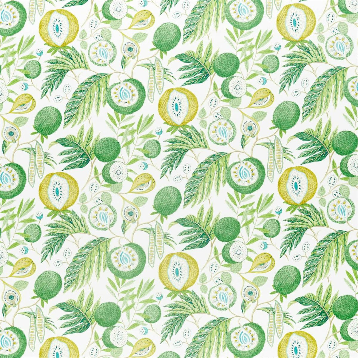 Sanderson &#39;Jackfruit - Botanical Green&#39; Fabric