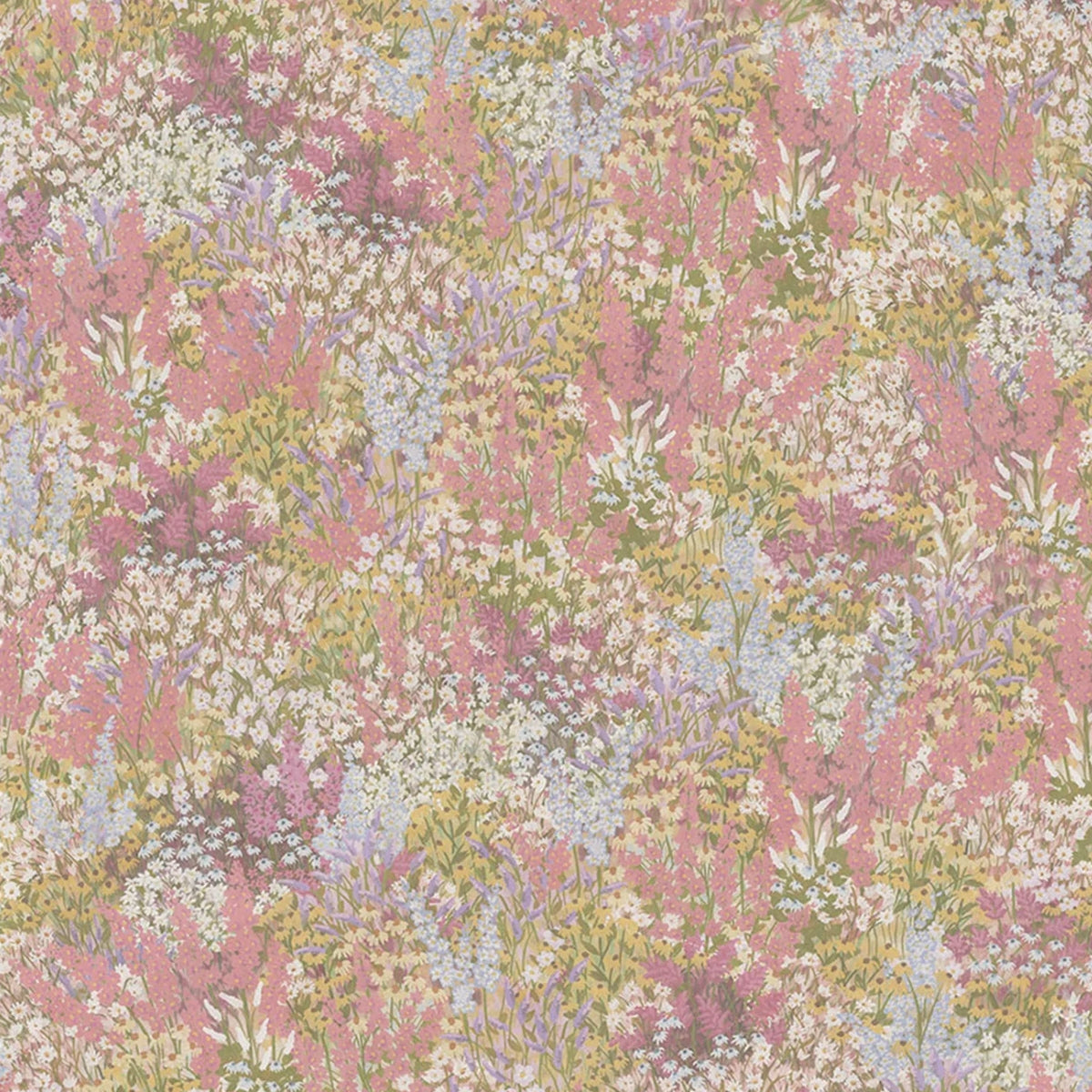 Cole &amp; Son &#39;Petite Fleur Linen Union - Peach &amp; Blush&#39; Fabric