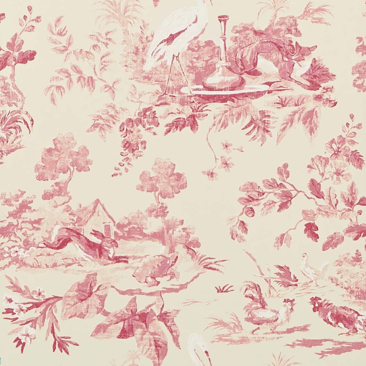 Sanderson &#39;Aesops Fables - Pink&#39; Wallpaper