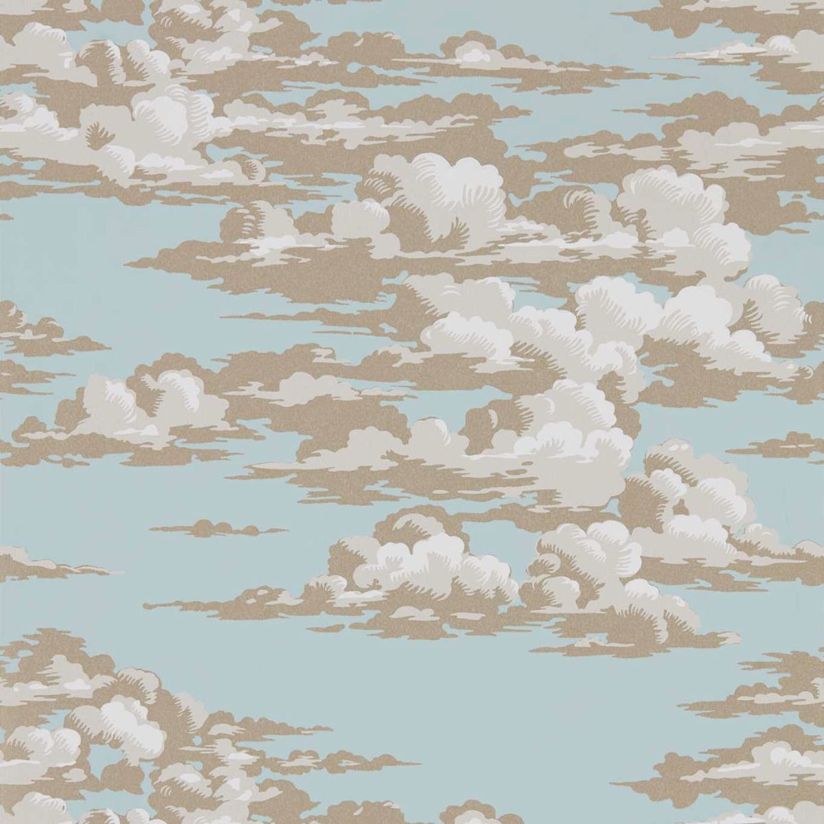 Sanderson &#39;Silvi Clouds - English Blue&#39; Wallpaper
