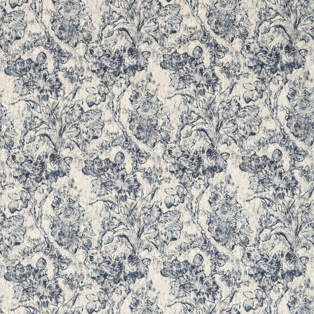 Sanderson x Giles Deacon &#39;Fringed Tulip Toile - Woad&#39; Fabric