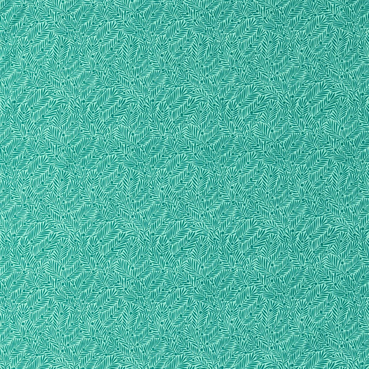 Morris &amp; Co &#39;Yew &amp; Aril - Teal&#39; Fabric
