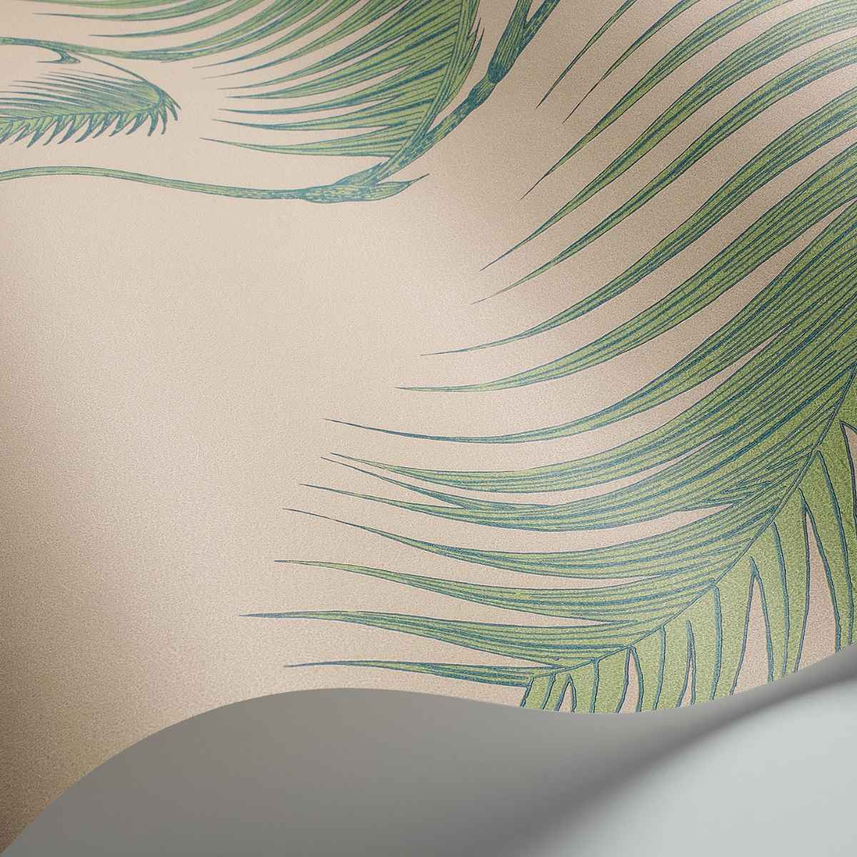 Cole &amp; Son &#39;Palm Leaves - Leaf Green on Linen&#39; Wallpaper