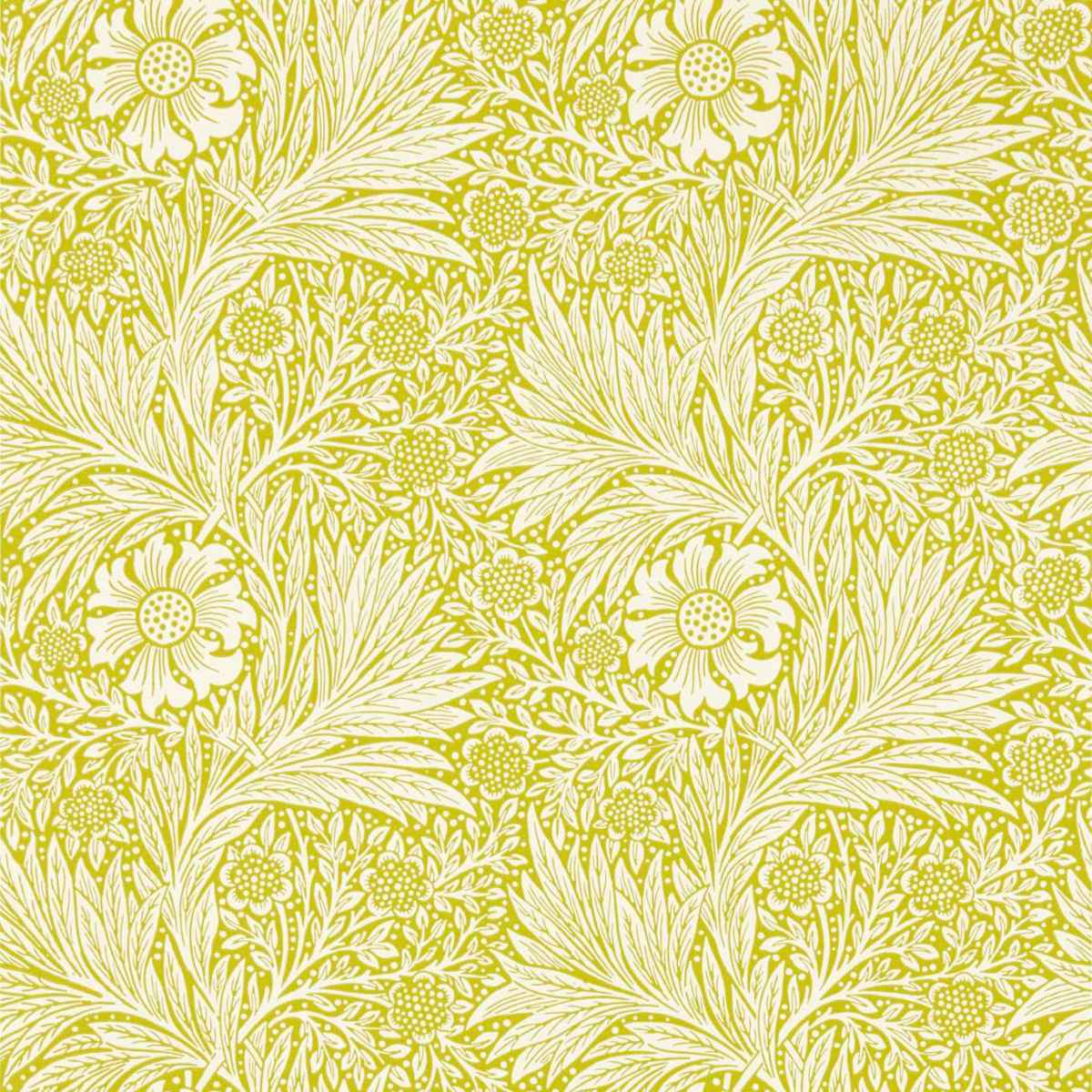 Morris &amp; Co &#39;Marigold - Chartreuse&#39; Wallpaper