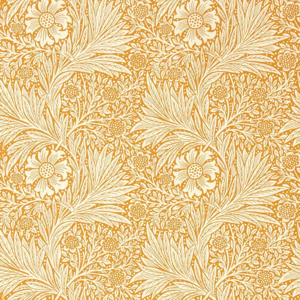 Morris &amp; Co &#39;Marigold - Orange&#39; Wallpaper