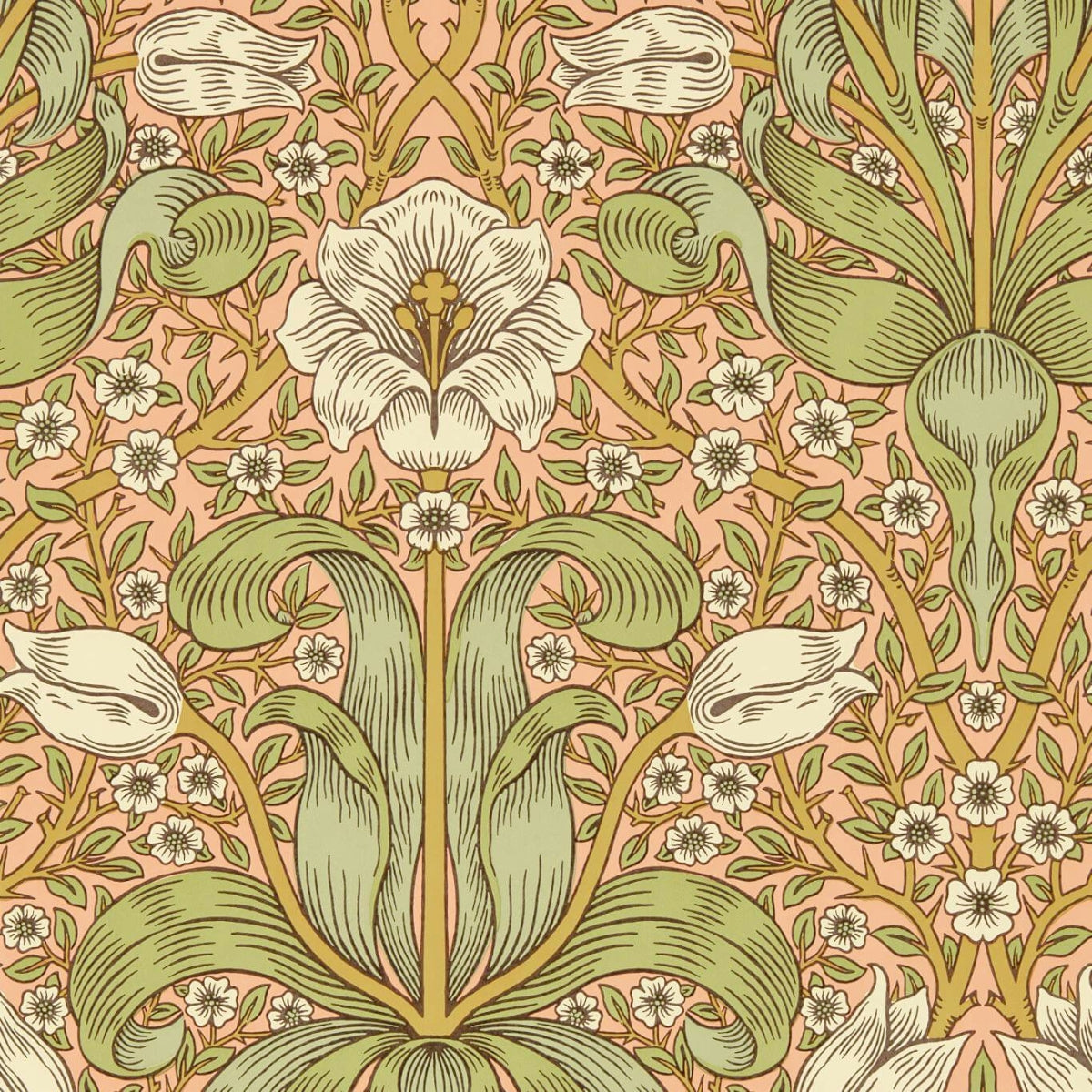 Morris &amp; Co &#39;Spring Thicket - Fruit Punch&#39; Wallpaper