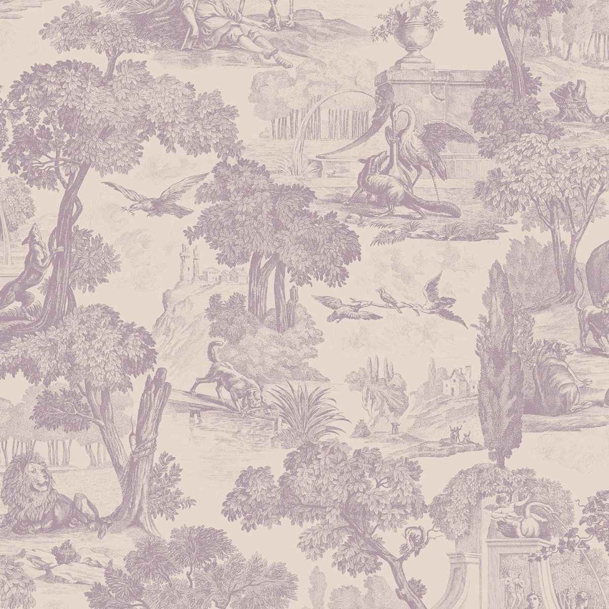 Cole &amp; Son &#39;Versailles - Lilac Grey on Dove&#39; Wallpaper