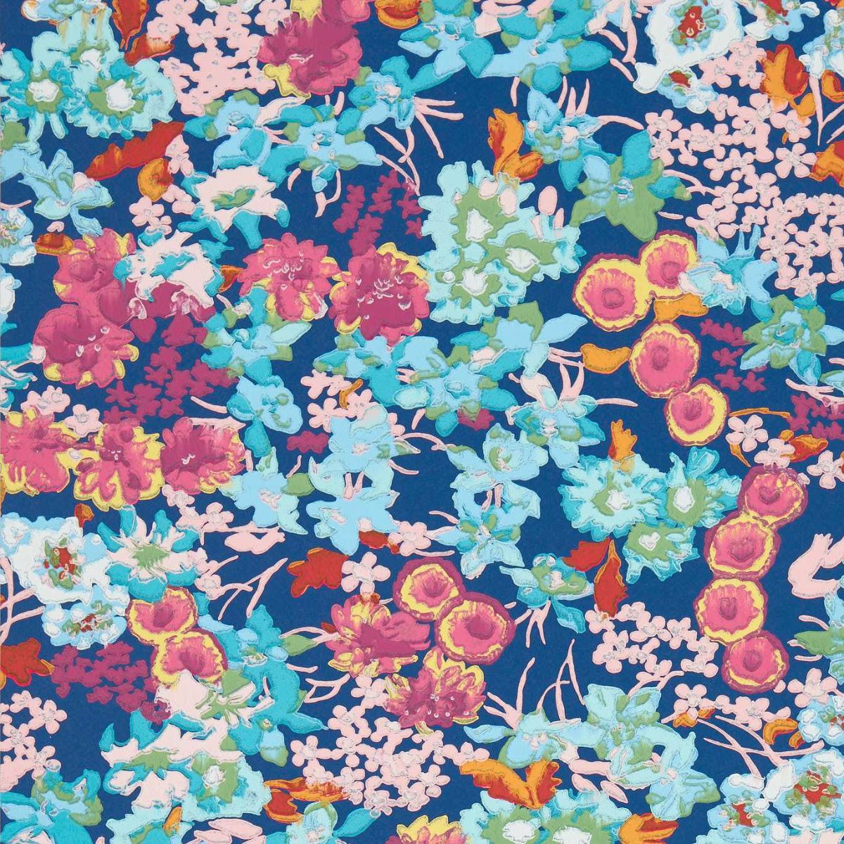 Harlequin X Sophie Robinson &#39;Wildflower Meadow - Lapis/Carnelian/Aquamarine&#39; Wallpaper