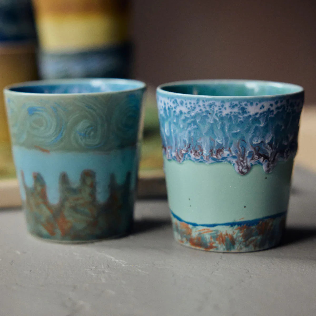 70s Ceramics Mugs - HKLIVING