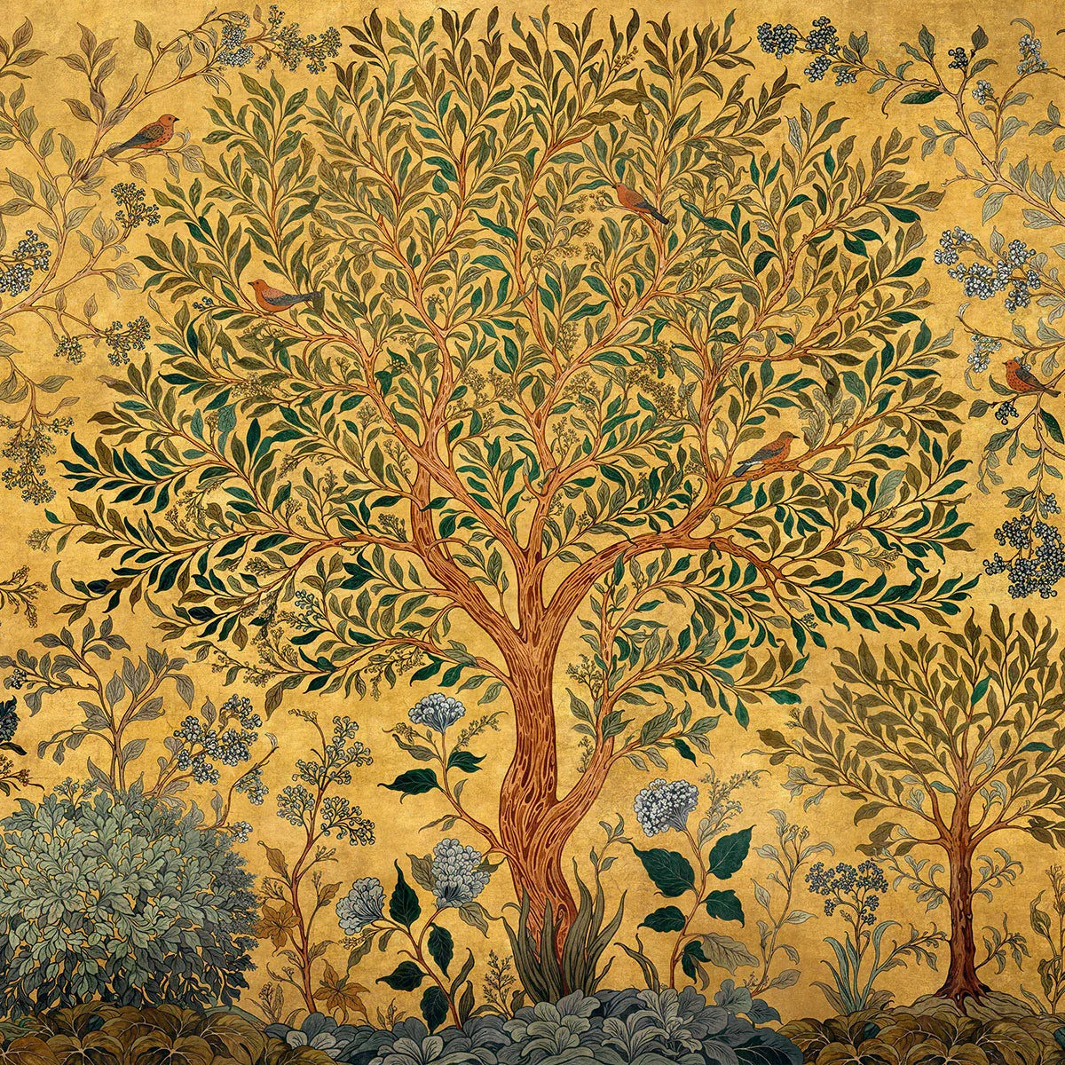 Varanasi Tree Mural Wallpaper - Coordonne