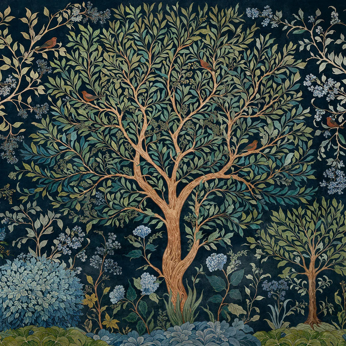 Varanasi Tree Mural Wallpaper - Coordonne