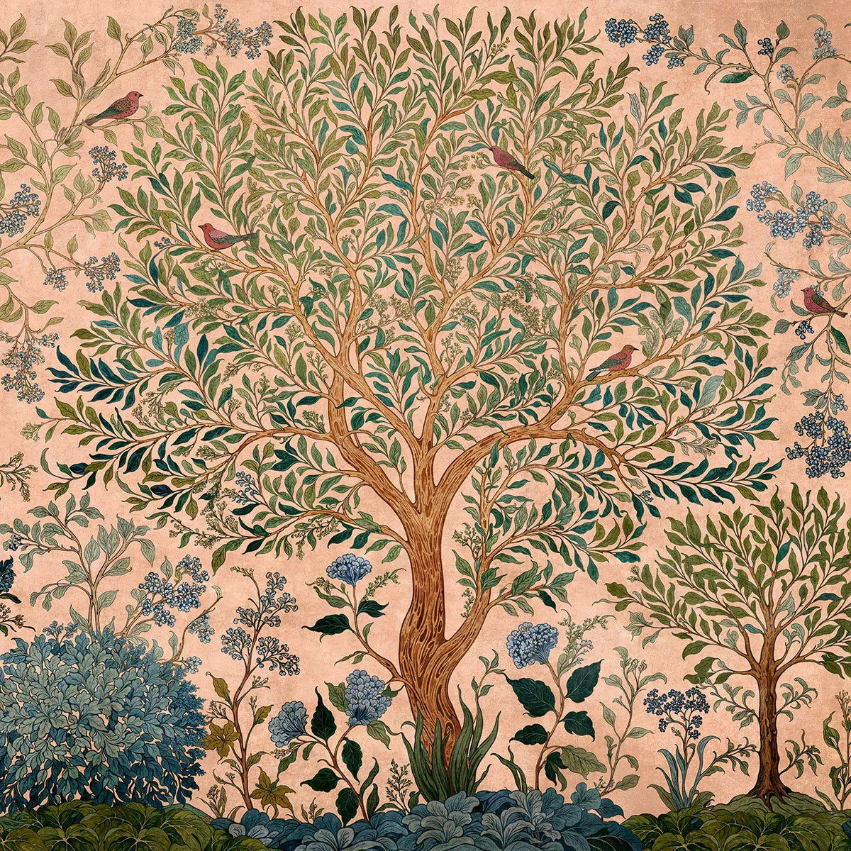 Varanasi Tree Mural Wallpaper - Coordonne