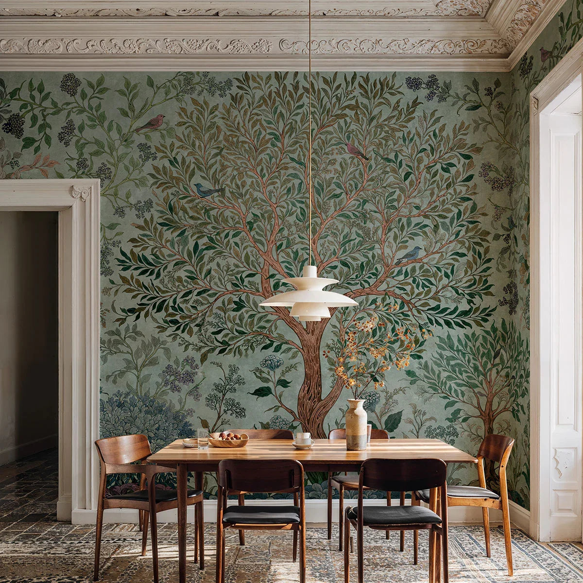 Varanasi Tree Mural Wallpaper - Coordonne