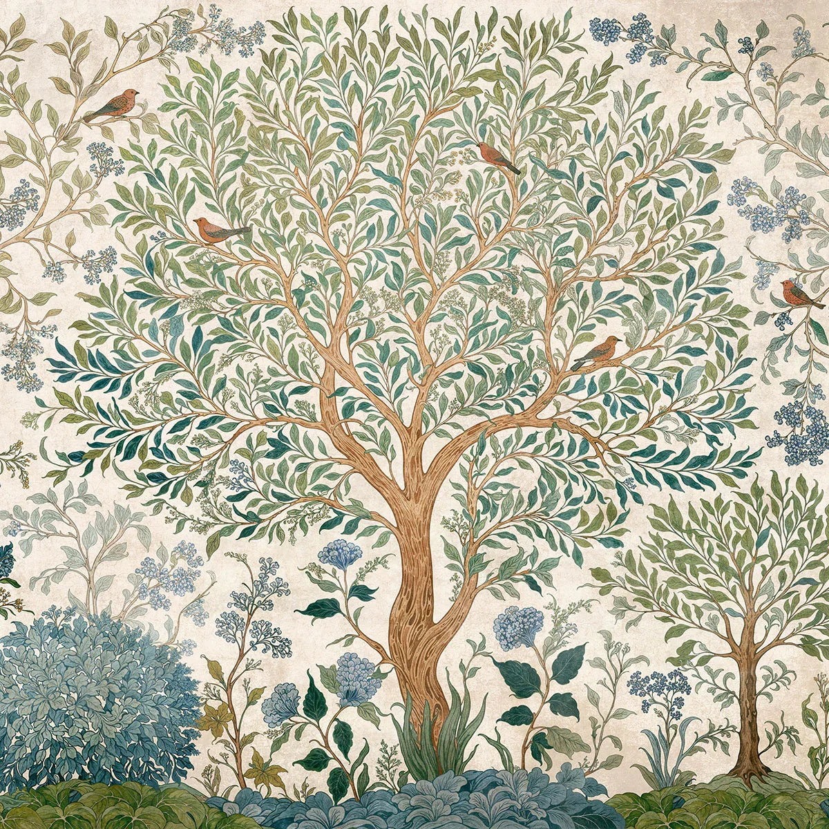 Varanasi Tree Mural Wallpaper - Coordonne