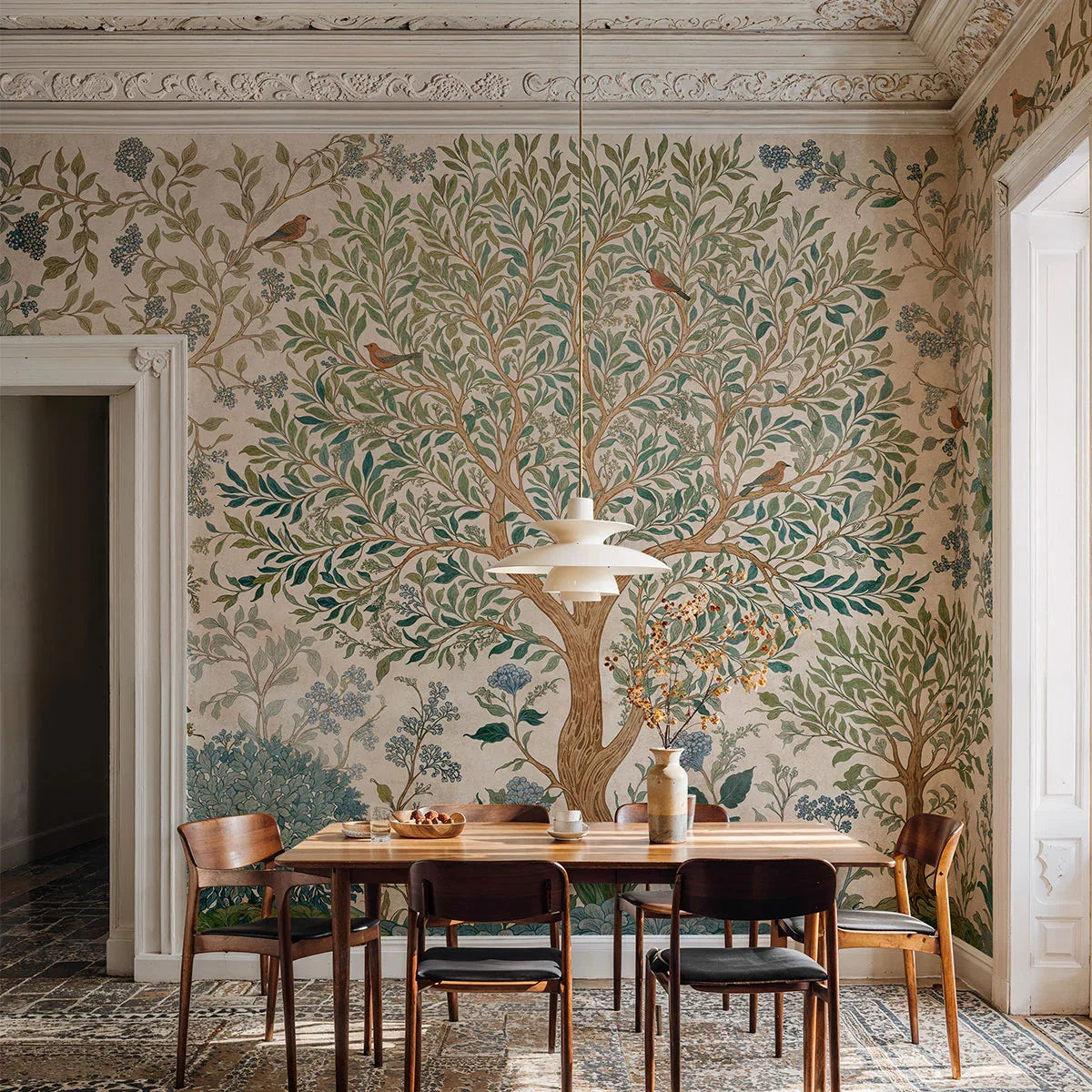 Varanasi Tree Mural Wallpaper - Coordonne