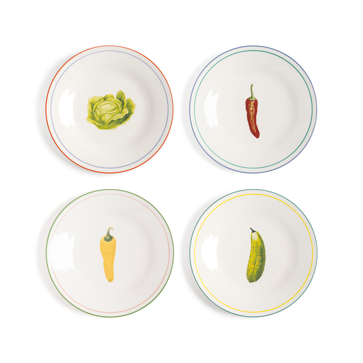 Vegetable Plate Set Of 4 - &Klevering