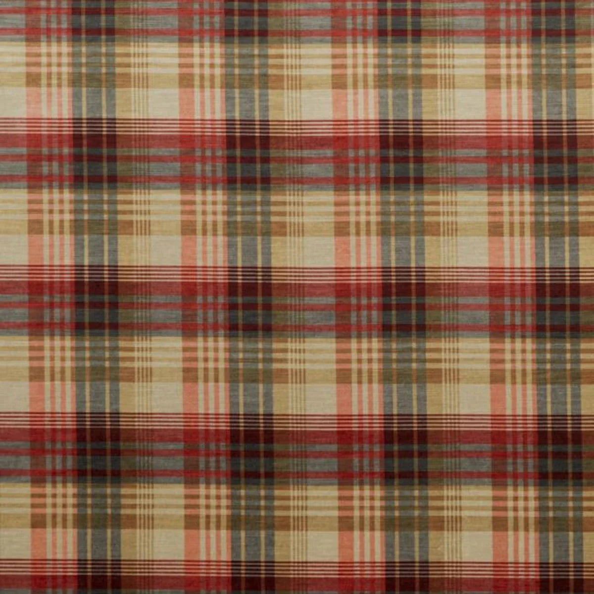 Velvet Ancient Tartan Fabric - Mulberry Home