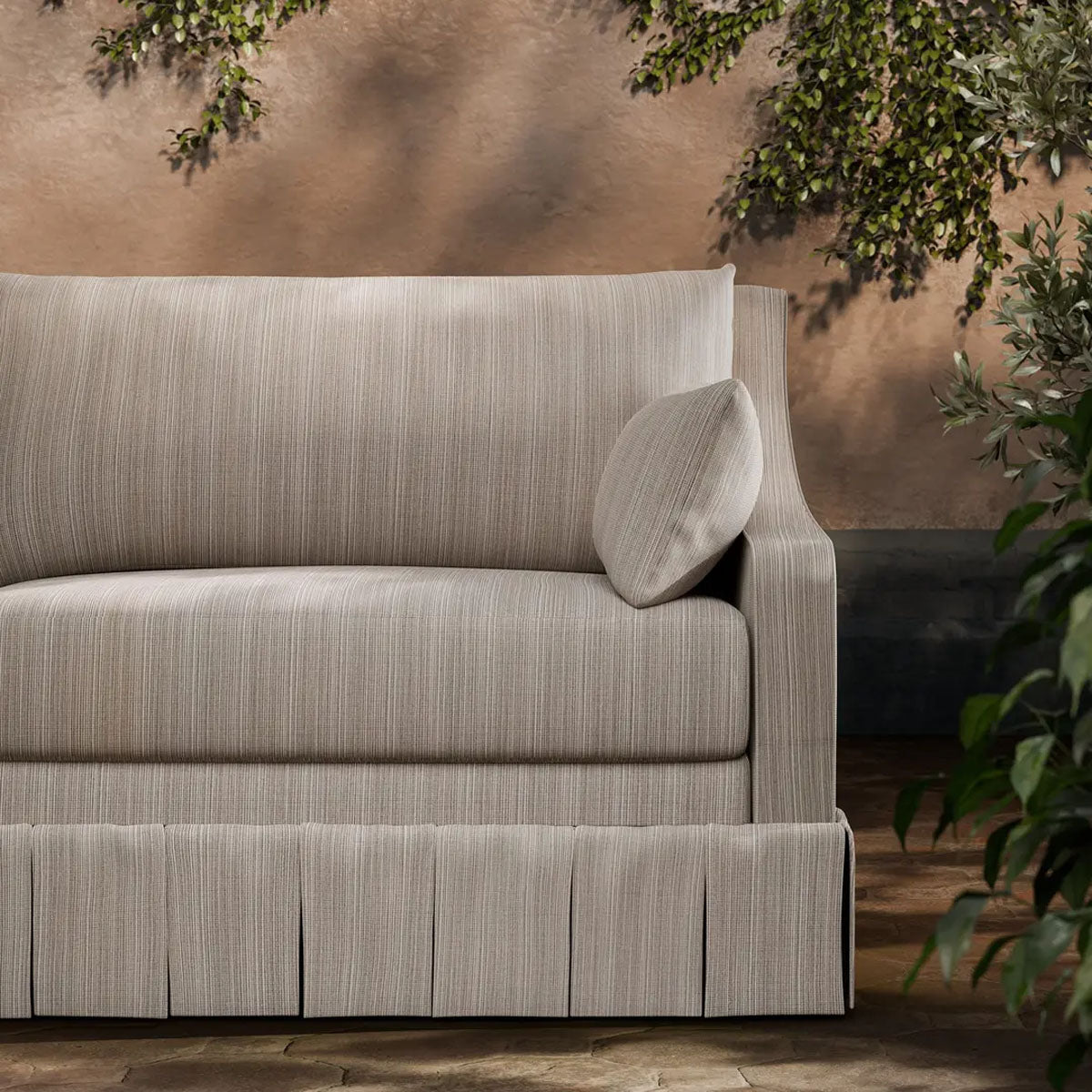 Veranda Strie Indoor Outdoor Fabric - Zoffany X Michael S. Smith