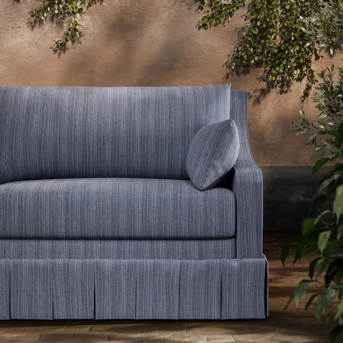 Veranda Strie Indoor Outdoor Fabric - Zoffany X Michael S. Smith