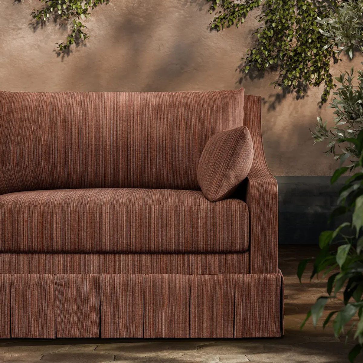 Veranda Strie Indoor Outdoor Fabric - Zoffany X Michael S. Smith