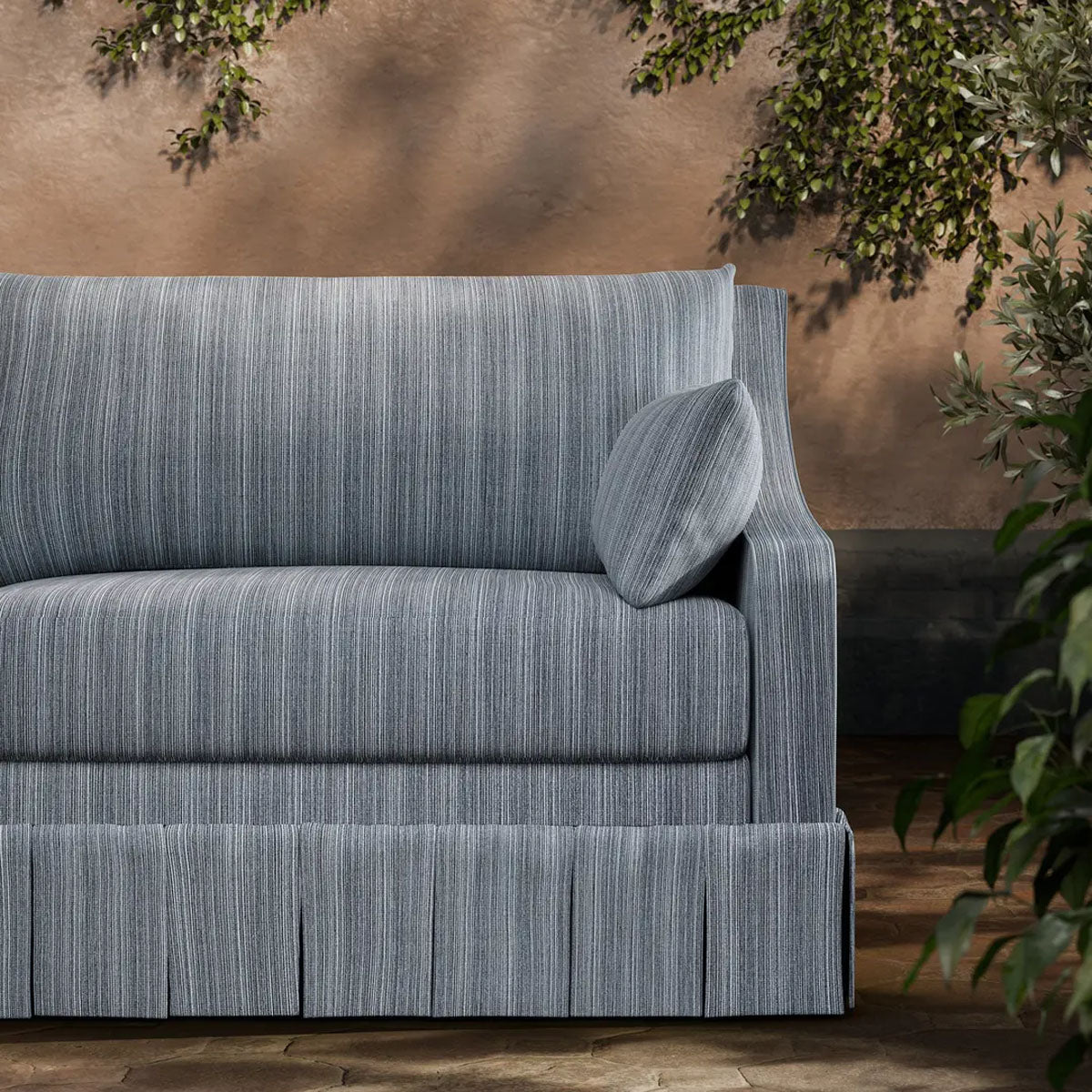 Veranda Strie Indoor Outdoor Fabric - Zoffany X Michael S. Smith