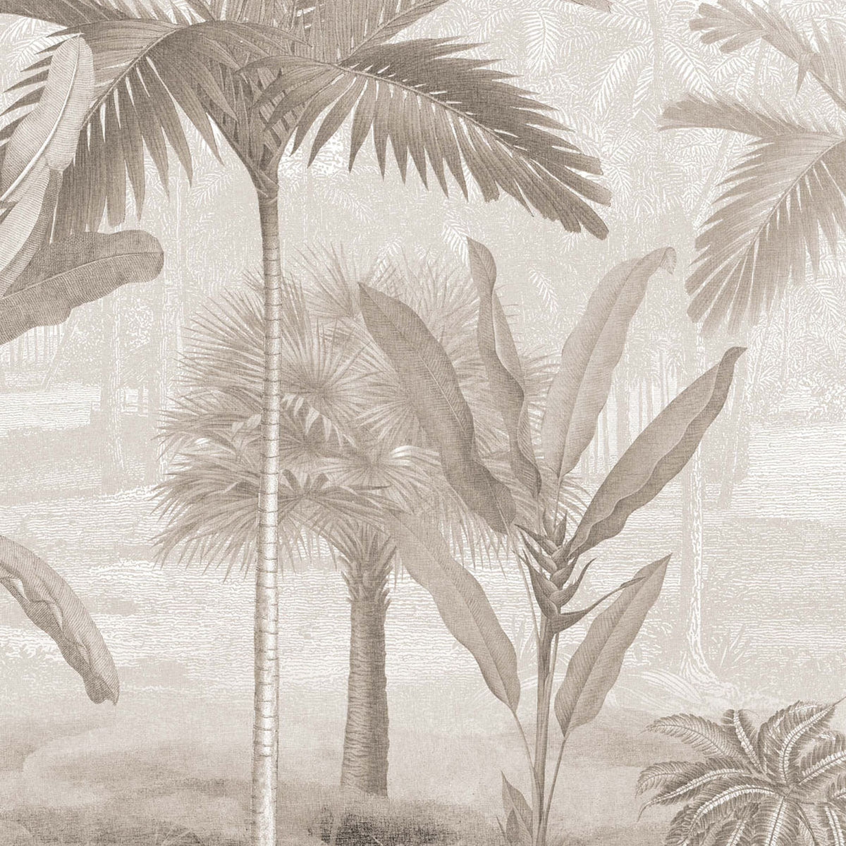 Vintage Palms Mural Wallpaper - Borastapeter