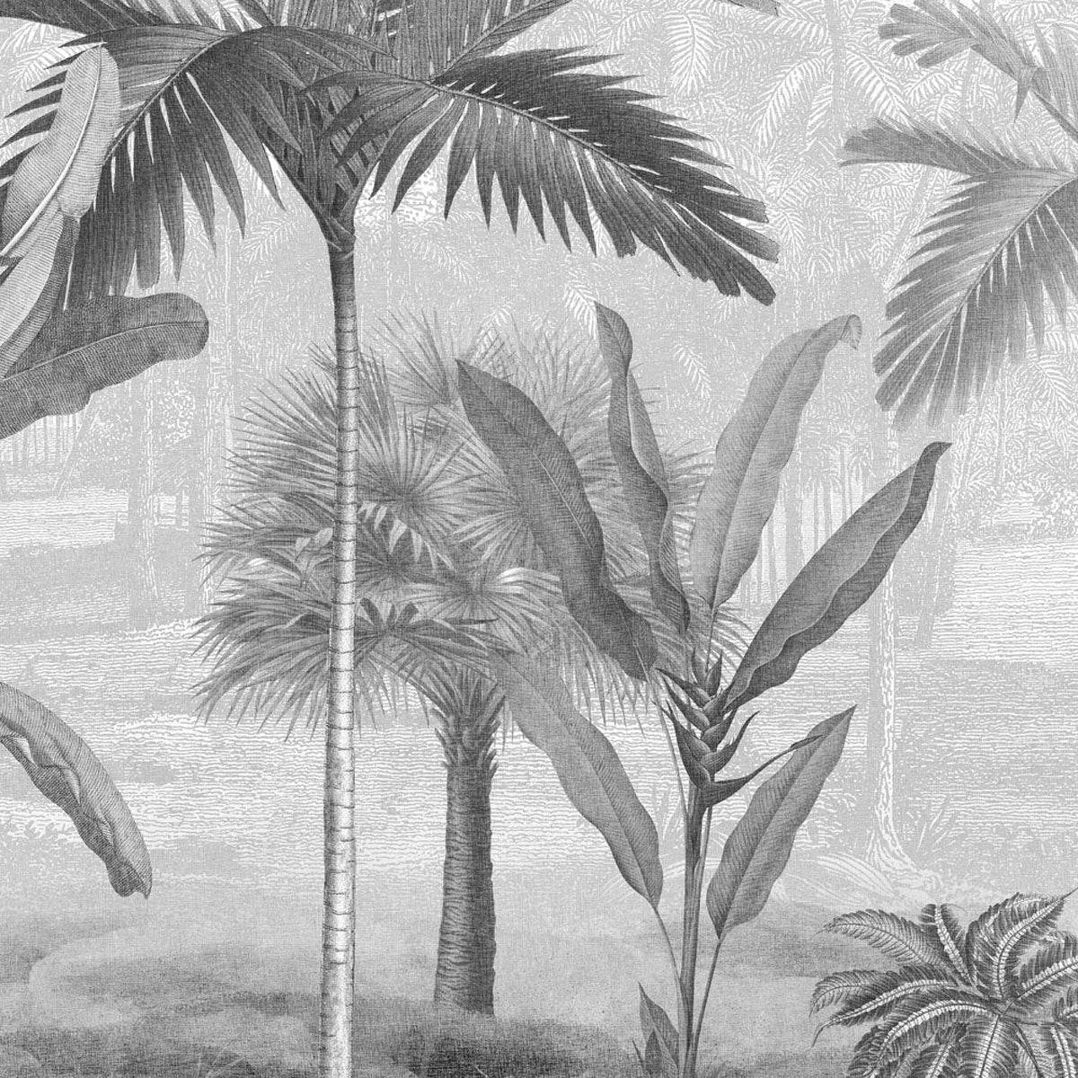 Vintage Palms Mural Wallpaper - Borastapeter