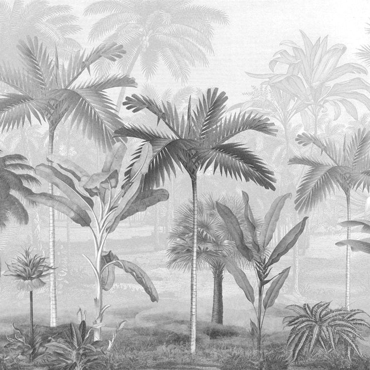 Vintage Palms Mural Wallpaper - Borastapeter