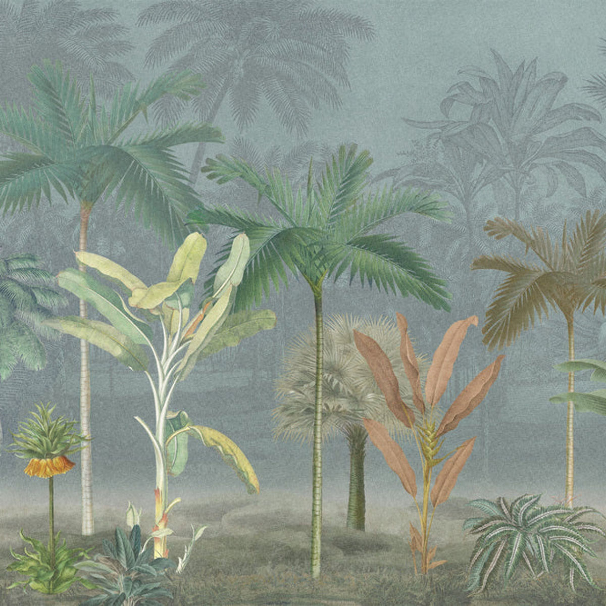 Vintage Palms Mural Wallpaper - Borastapeter