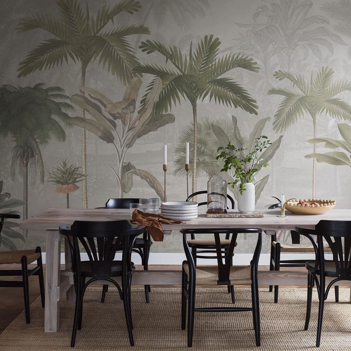 Vintage Palms Mural Wallpaper - Borastapeter
