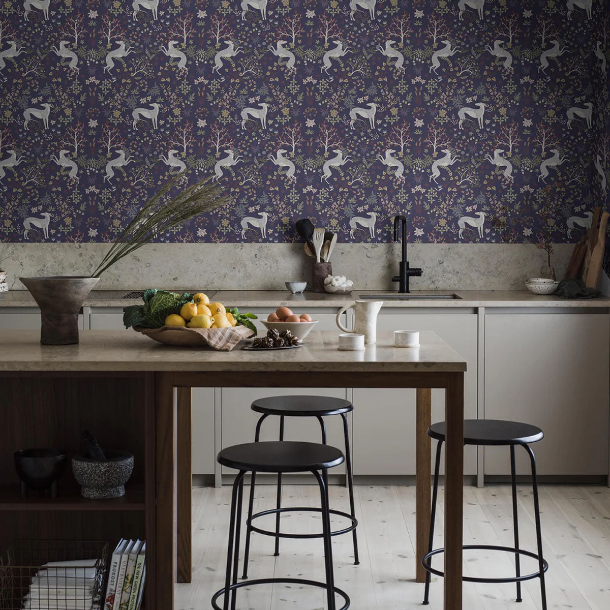 Whippet Mural Wallpaper - Borastapeter
