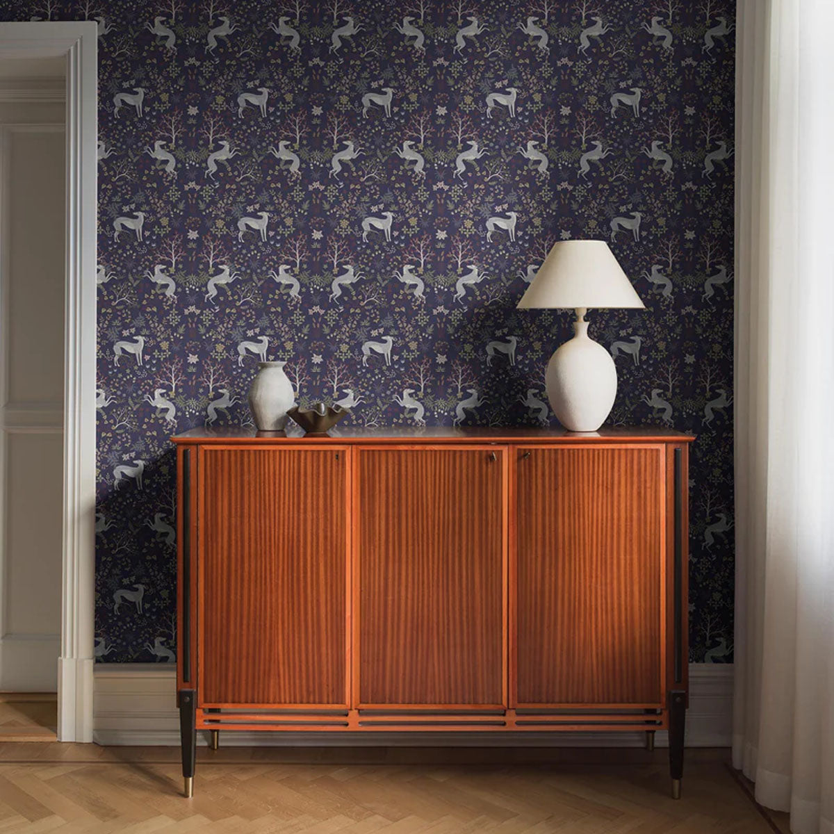 Whippet Mural Wallpaper - Borastapeter