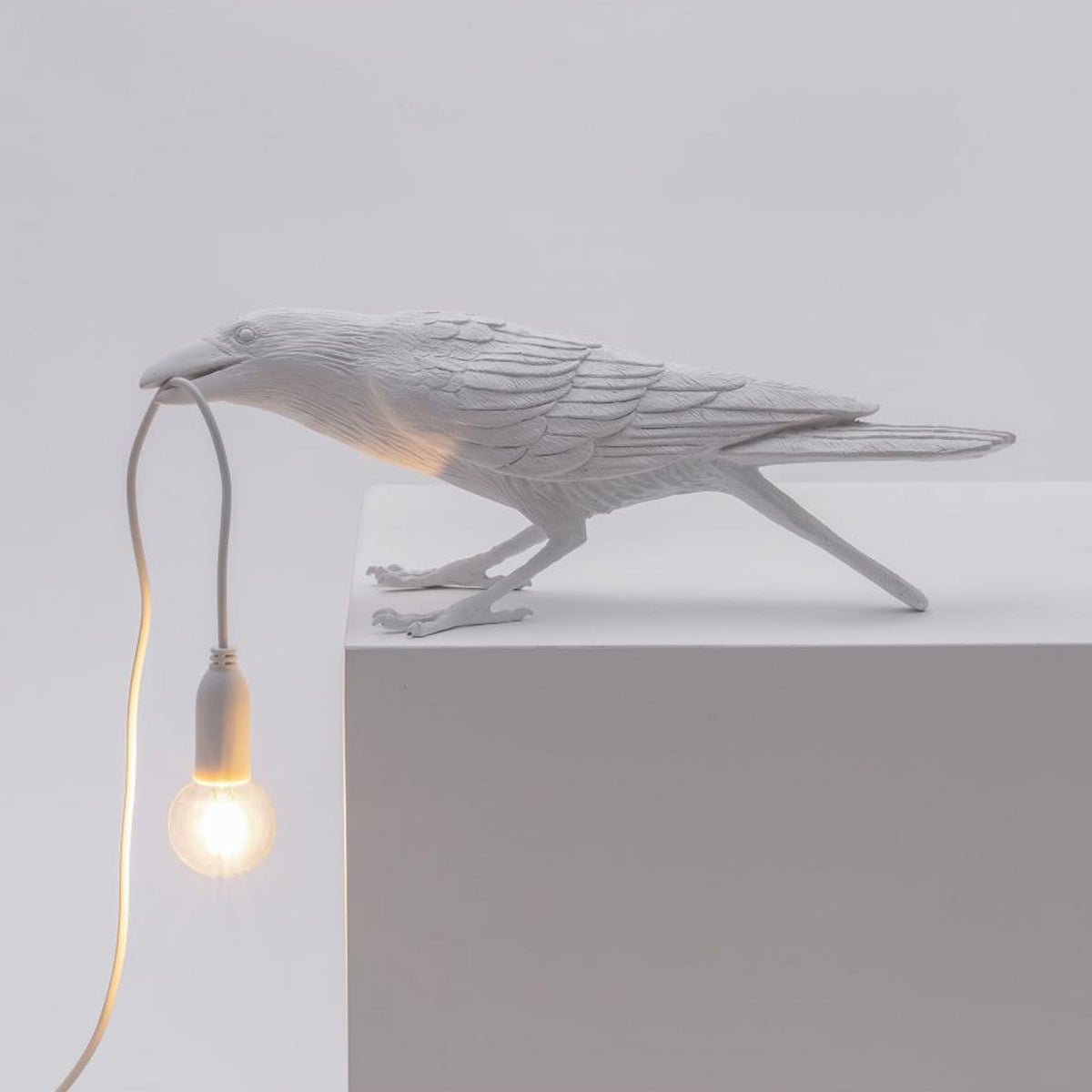 Bird Lamp White Playing - Seletti