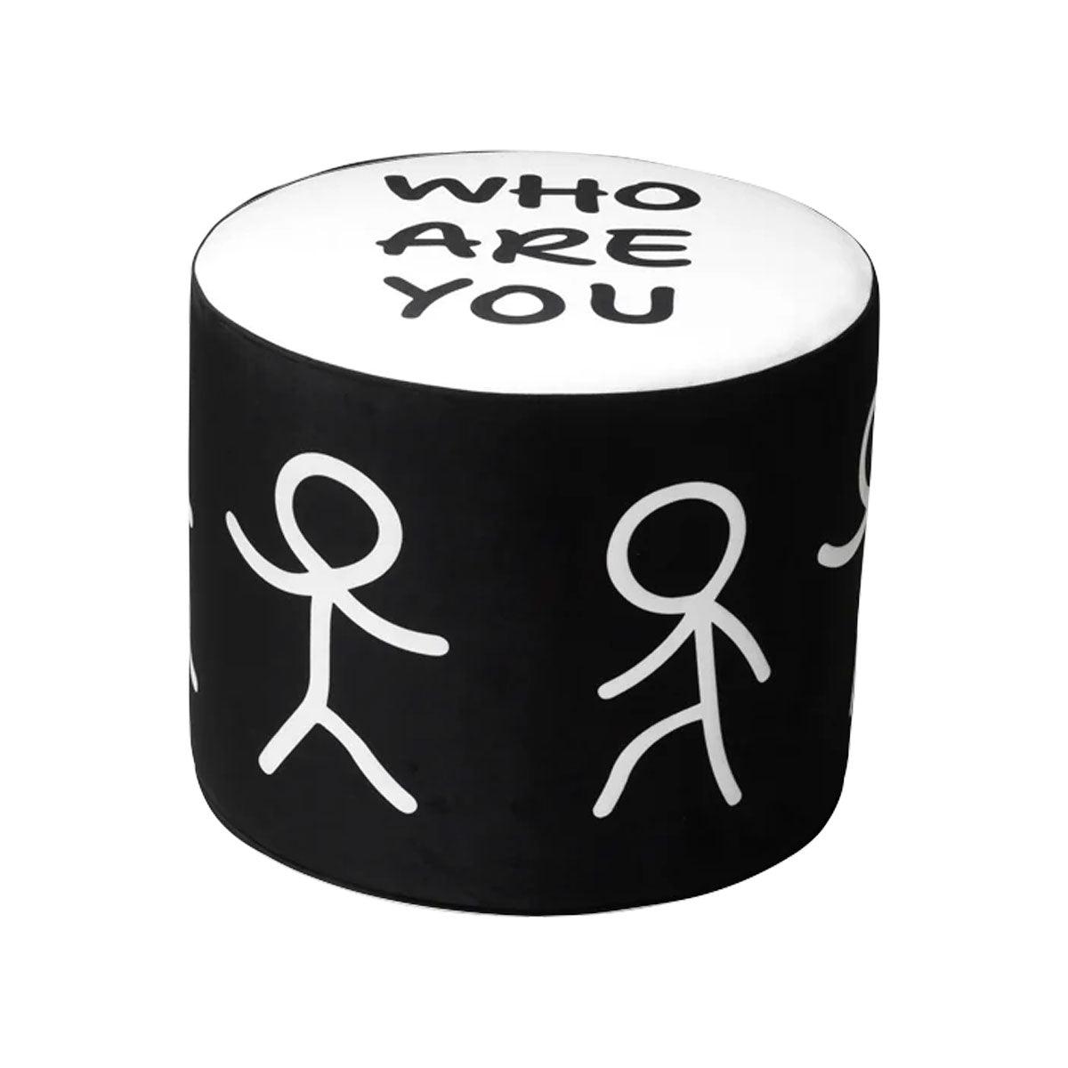 Linescapes Pouf S by Shantell Martin - Qeeboo