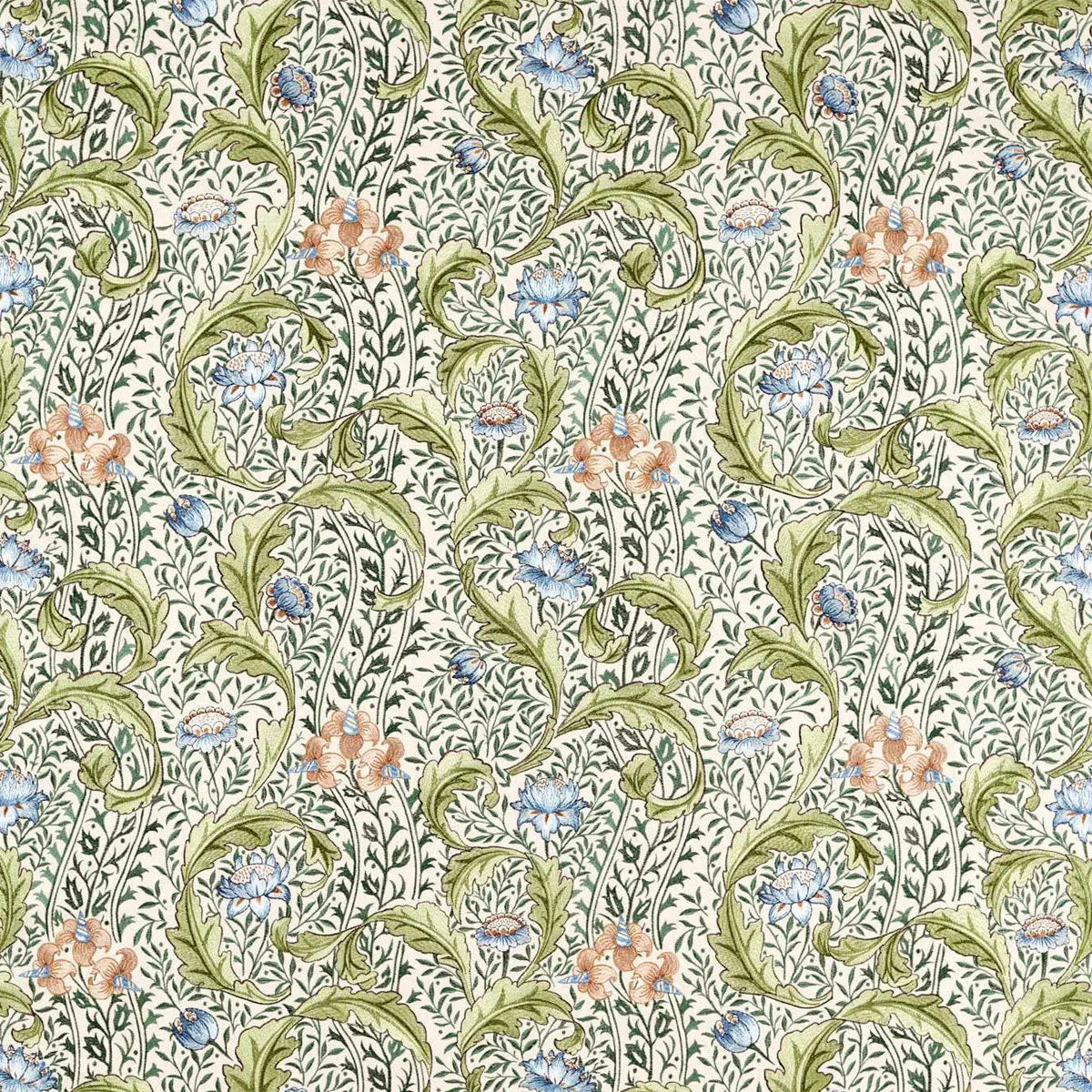 Wild Tulip & Vine Embroidery Fabric - Morris & Co