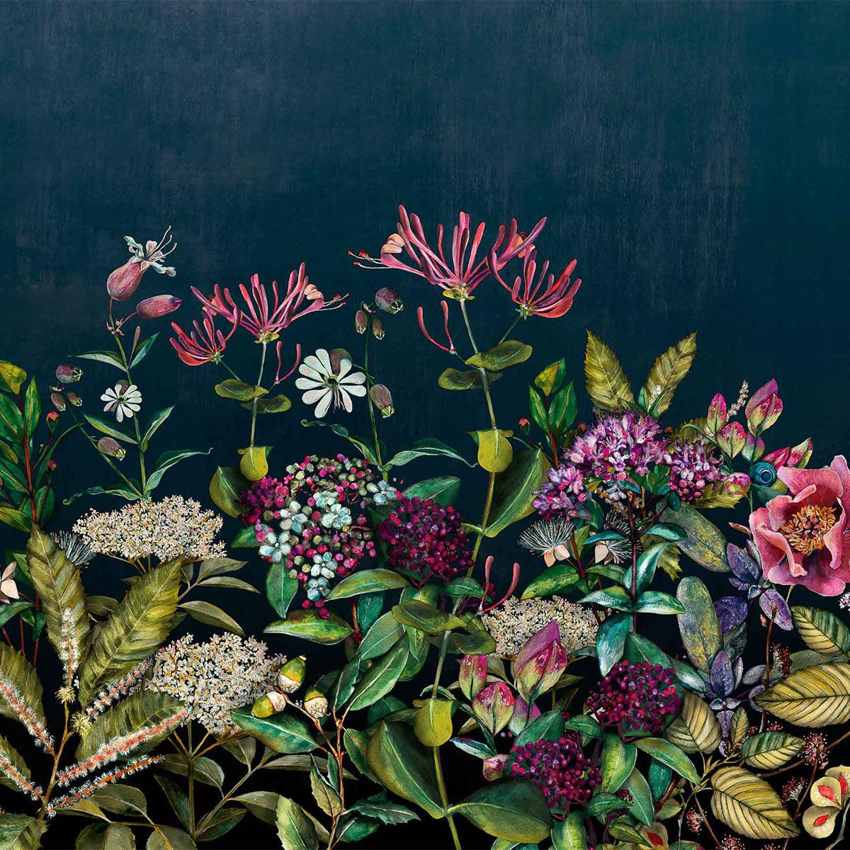 Wild Floral Mural Wallpaper - Coordonne