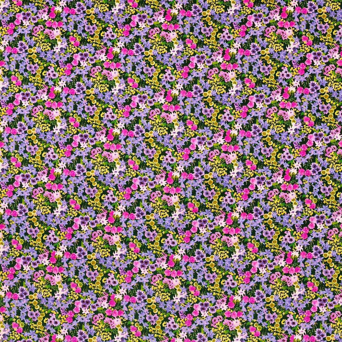 Harlequin X Sophie Robinson &#39;Wildflower Meadow - Emerald/Amethyst/Spinel&#39; Fabric