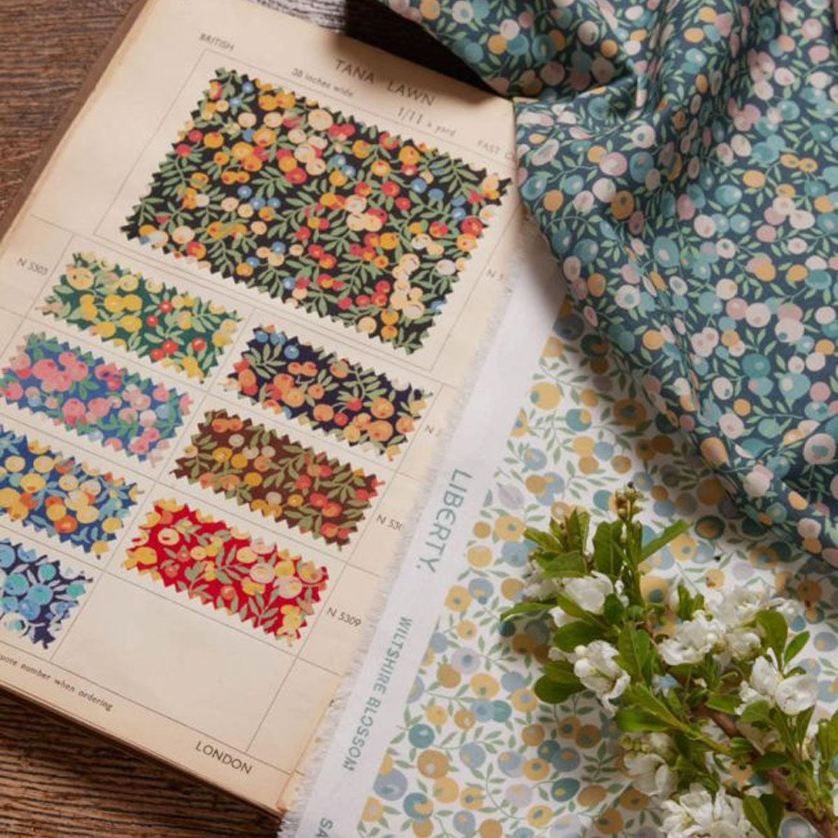 Wiltshire Blossom Fabric - Liberty