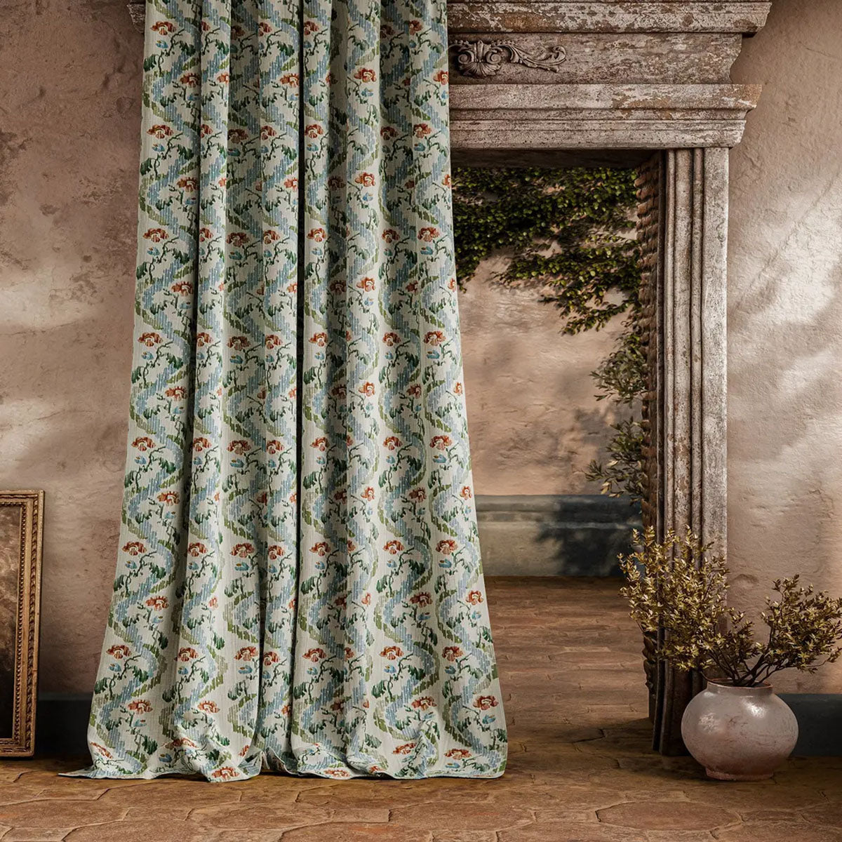 Winter Garden Indoor Outdoor Fabric - Zoffany X Michael S. Smith