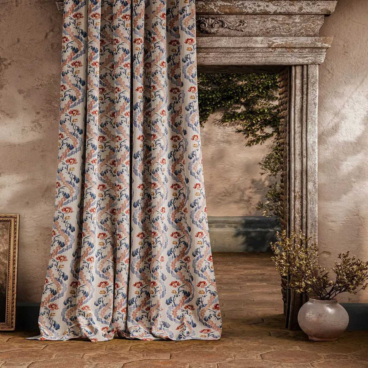 Winter Garden Indoor Outdoor Fabric - Zoffany X Michael S. Smith