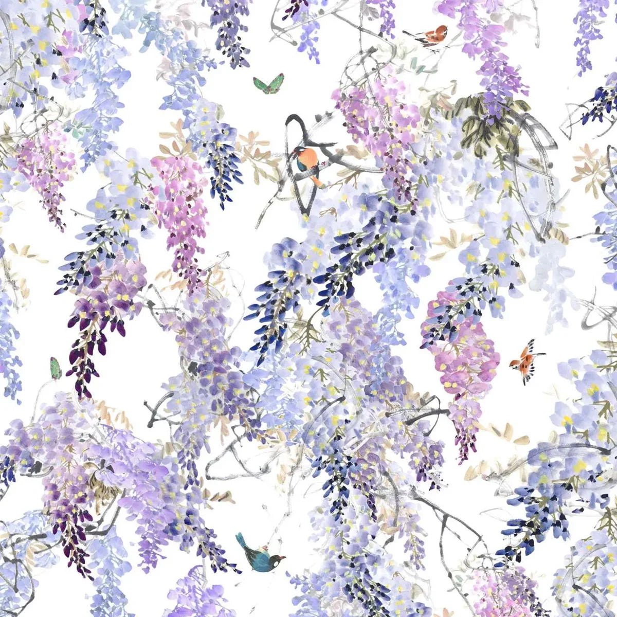 Wisteria Falls Wallpaper - Sanderson