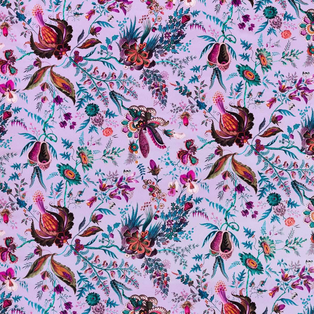 Harlequin X Sophie Robinson &#39;Wonderland Floral - Amethyst/Lapis/Ruby&#39; Fabric