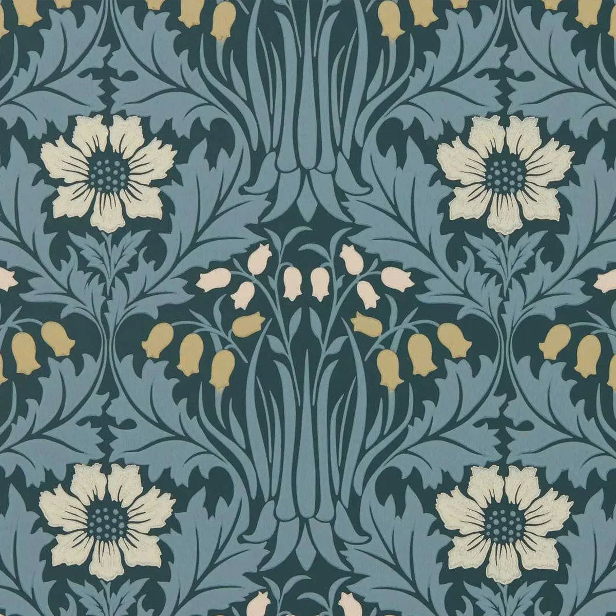 Woodbell & Anemone Wallpaper - Morris & Co
