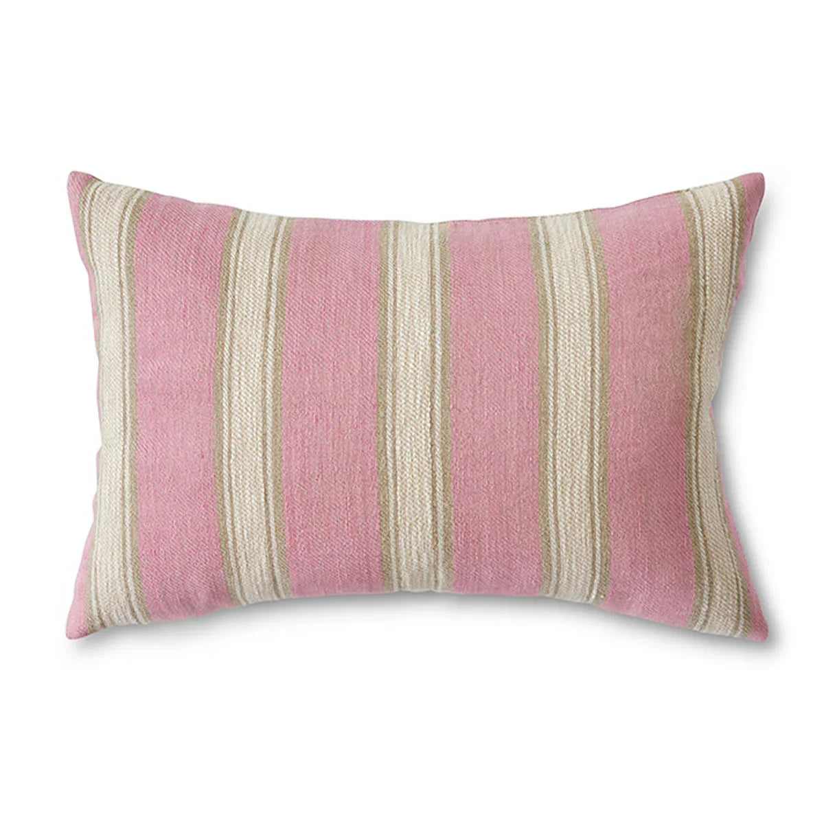 Woven Striped Blush Cushion - HKLIVING