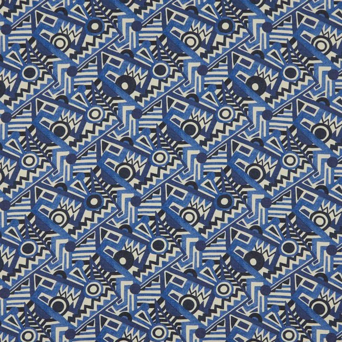Zig Zag Linen Fabric - Liberty
