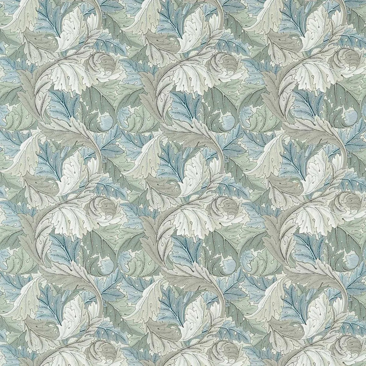 Morris & Co 'Acanthus - Mineral Blue/Linen' Outdoor Fabric - Courthouse ...
