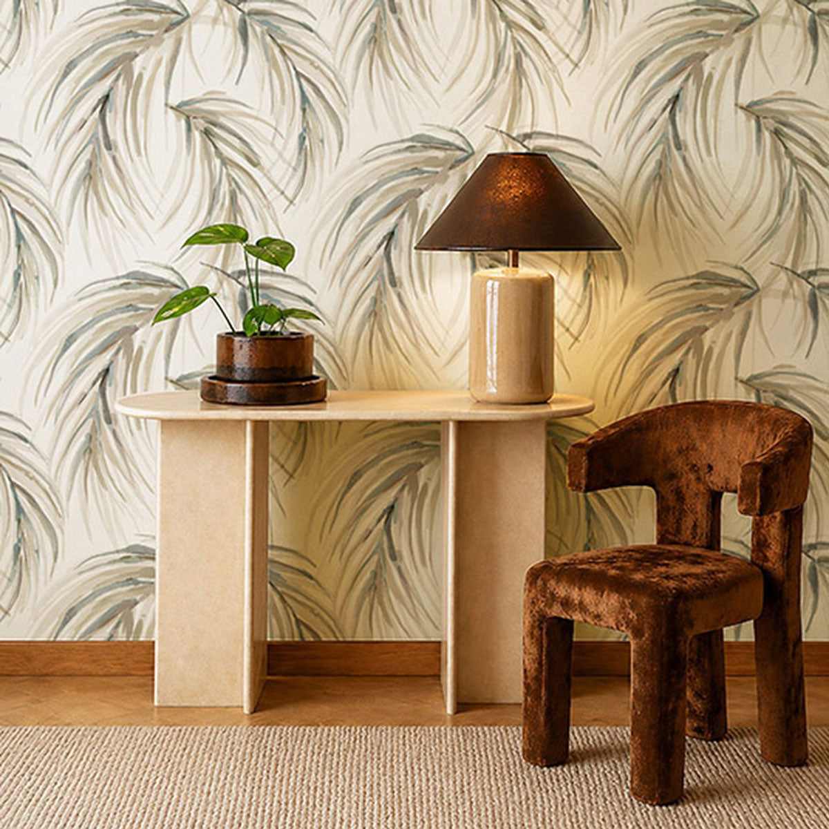 Harlequin Alvaro wallpaper – Taupe/Slate/Pumice (2)