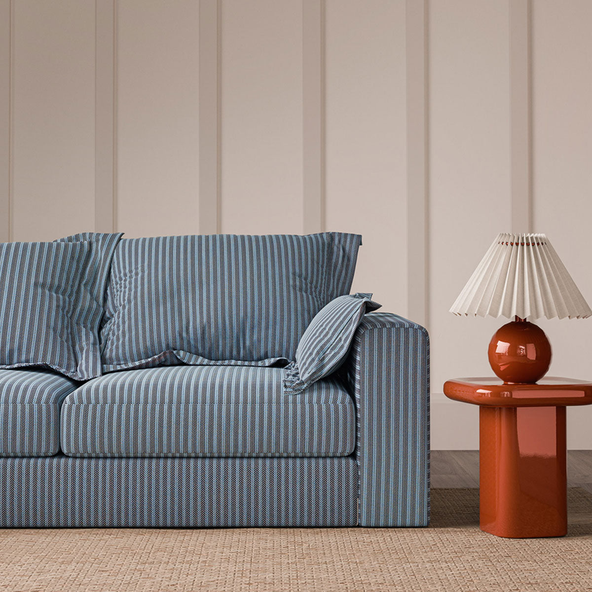 Scion Arrow Stripe fabric – Indigo/Coast Blue (2)
