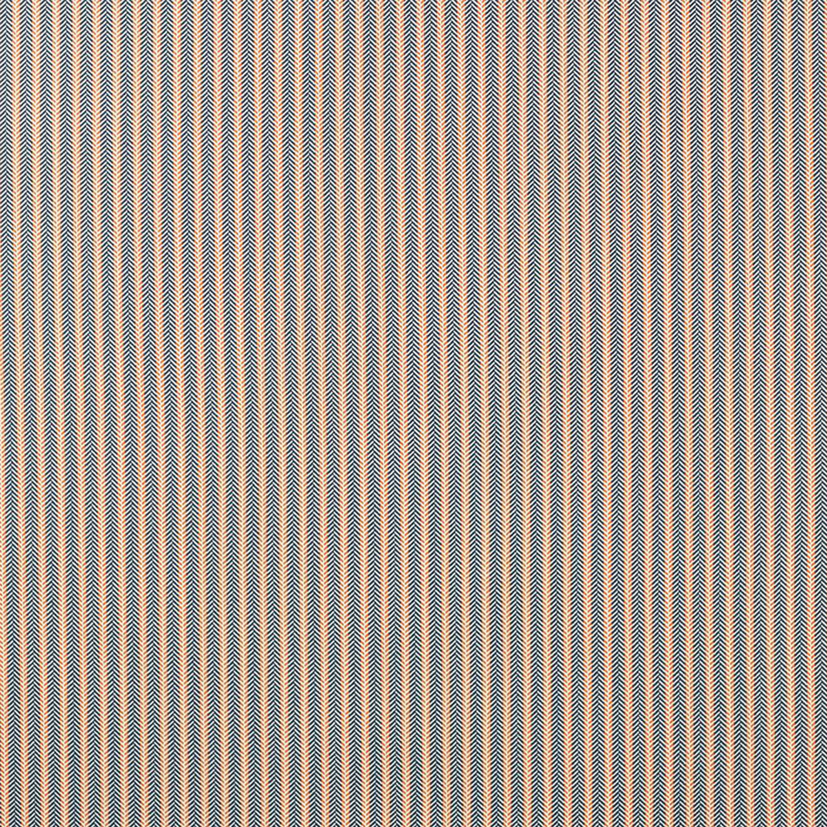 Scion Arrow Stripe fabric – Indigo/Tangerine